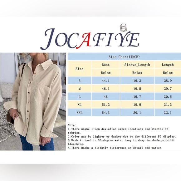 NWOT Corduroy Long Sleeve Button Down - Picture 7 of 7